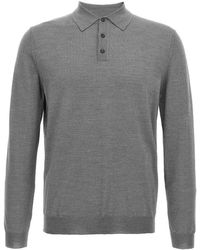 Zanone - Virgin Wool Polo Shirt - Lyst