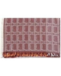 Ferragamo - Gancini Monogram Jacquard Stole - Lyst