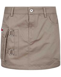 Off-White c/o Virgil Abloh - Co Gab Pocket Mini Skirt Fungi - Lyst