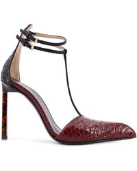 Tom Ford - Python-Effect Leather Pumps - Lyst