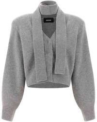 ROTATE BIRGER CHRISTENSEN - Scarf Cardigan - Lyst