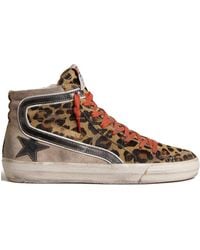 Golden Goose - Slide Leather Sneakers - Lyst
