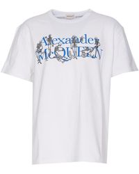 Alexander McQueen - Skeleton Logo T-shirt - Lyst