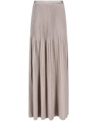 Giorgio Armani - Pleated Maxi Skirt - Lyst