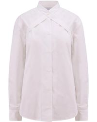 Off-White c/o Virgil Abloh - Cotton Shirt With Straps And Metal Buckle - Lyst