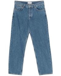 Marine Serre - Straight Leg Denim Jeans - Lyst