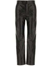 Alberta Ferretti - Leather Pants - Lyst