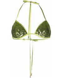 Tom Ford - Lime Sequin-embellished Halterneck Top - Lyst
