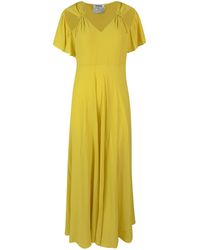 Vivetta - Sustainable Silk Blend Long Dress - Lyst