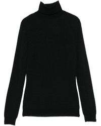Elisabetta Franchi - Wool Blend Turtle-Neck Sweater - Lyst