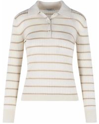 Max Mara - Gitano Ivory Cashmere And Silk Sweater - Lyst
