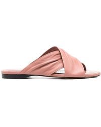 Paris Texas - Twisted Strap Flat Sandals - Lyst