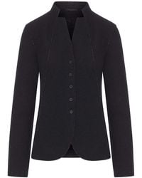 Transit - Wool Knit Jacket With A Neckline - Lyst