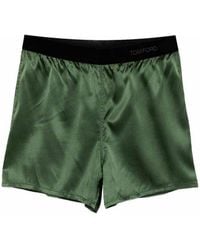 Tom Ford - Stretch Silk Satin Pj Shorts - Lyst