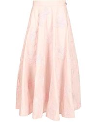 ROTATE BIRGER CHRISTENSEN - The Flower Maxi Light Long Skirt - Lyst