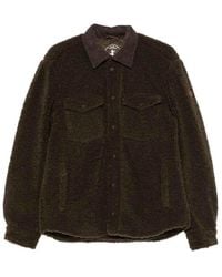 Save The Duck - Vadim Fleece Shirt Jacket With Cord Collar - Lyst