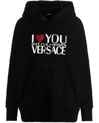 Versace - I Love You Hoodie - Lyst