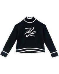 KARL LAGERFELD - Soutache Autograph Knit - Lyst