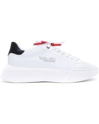 Giuliano Galiano - Logo Leather Sneakers - Lyst