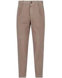 Incotex - Straight Cotton Trousers - Lyst