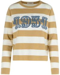 Max Mara - Viterbo Sand Virgin Wool Sweater - Lyst