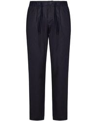 Herno - Dyed And Waterproofed Cotton Trousers - Lyst