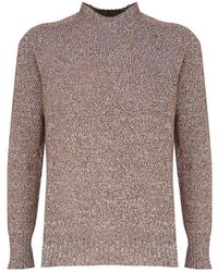 Malo - Crew-neck Sweater In Moulin Cashmere - Lyst