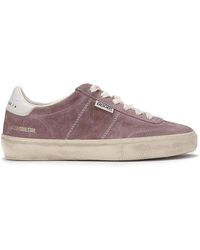 Golden Goose - Amethyst Suede Panelled Sneakers - Lyst