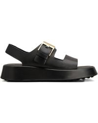 Tod's - Platform Sandals With Leather - Lyst