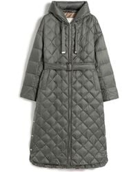 Max Mara - Long Quilted Down Jacket - Lyst