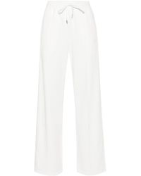 P.A.R.O.S.H. - Logo-Embroidered Straight Trousers - Lyst