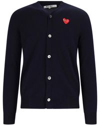 COMME DES GARÇONS PLAY - Cardigan Logo - Lyst