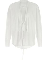 Maison Margiela - Raw Cut Hem Shirt - Lyst