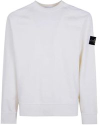 Stone Island - Felpa Ivory - Lyst