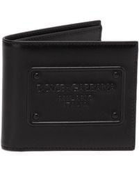 Dolce & Gabbana - Bi-Fold Wallet With Raised Logo - Lyst