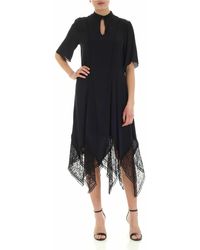 See By Chloé - Viscose And Silk Midi Dress - Lyst