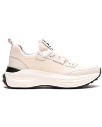 Tod's - Fabric And Leather Sneakers - Lyst