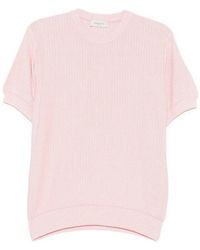Piacenza 1733 - Short Sleeve Crew-Neck Sweater - Lyst