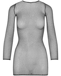 Balenciaga - Crystal Mesh Mini Top - Lyst