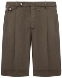 PT Torino - Linen Blend Bermuda Shorts - Lyst