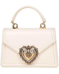 Dolce & Gabbana - Small Devotion Handbag In Butter Leather - Lyst