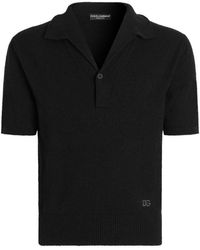 Dolce & Gabbana - Cotton Blend Polo Shirt - Lyst