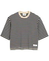 Ami Paris - Recycled Cotton Loose Striped T-Shirt - Lyst