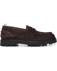 Giuliano Galiano - Kobra Suede Moccasins - Lyst
