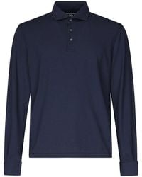 Fedeli - Long Sleeve Polo - Lyst