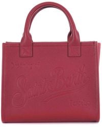 MC2 Saint Barth - Hammered Leather Shopping Bag - Lyst