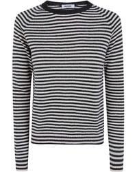 Base London - Striped Round Neck Sweater - Lyst