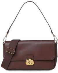 Coccinelle - Handbag Grained Leather Berry - Lyst