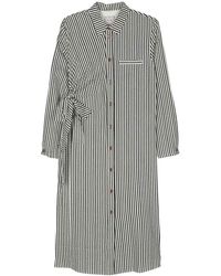 Alysi - Striped Shirt Dress - Lyst