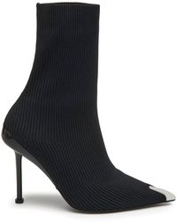 McQueen - Statement Raffia Pointed-Toe Boots For - Lyst